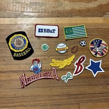 Lot Of Various Vintage Patches Sports, Animal, Retro Etc