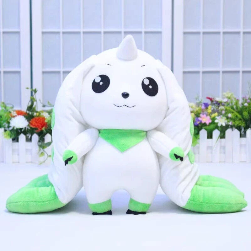Digimon Adventure Terriermon Digital Monster White Lopmon Stuffed Plush Doll Toy - Image 4 of 4