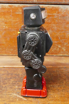 ビンテージ 60s RIGHT ON 置物 vintage 70s 黒人解放 VINTAGE SPACE ROBOT WITH HAT MACHINE GEAR TOY WIND UP HORIKAWA 60s