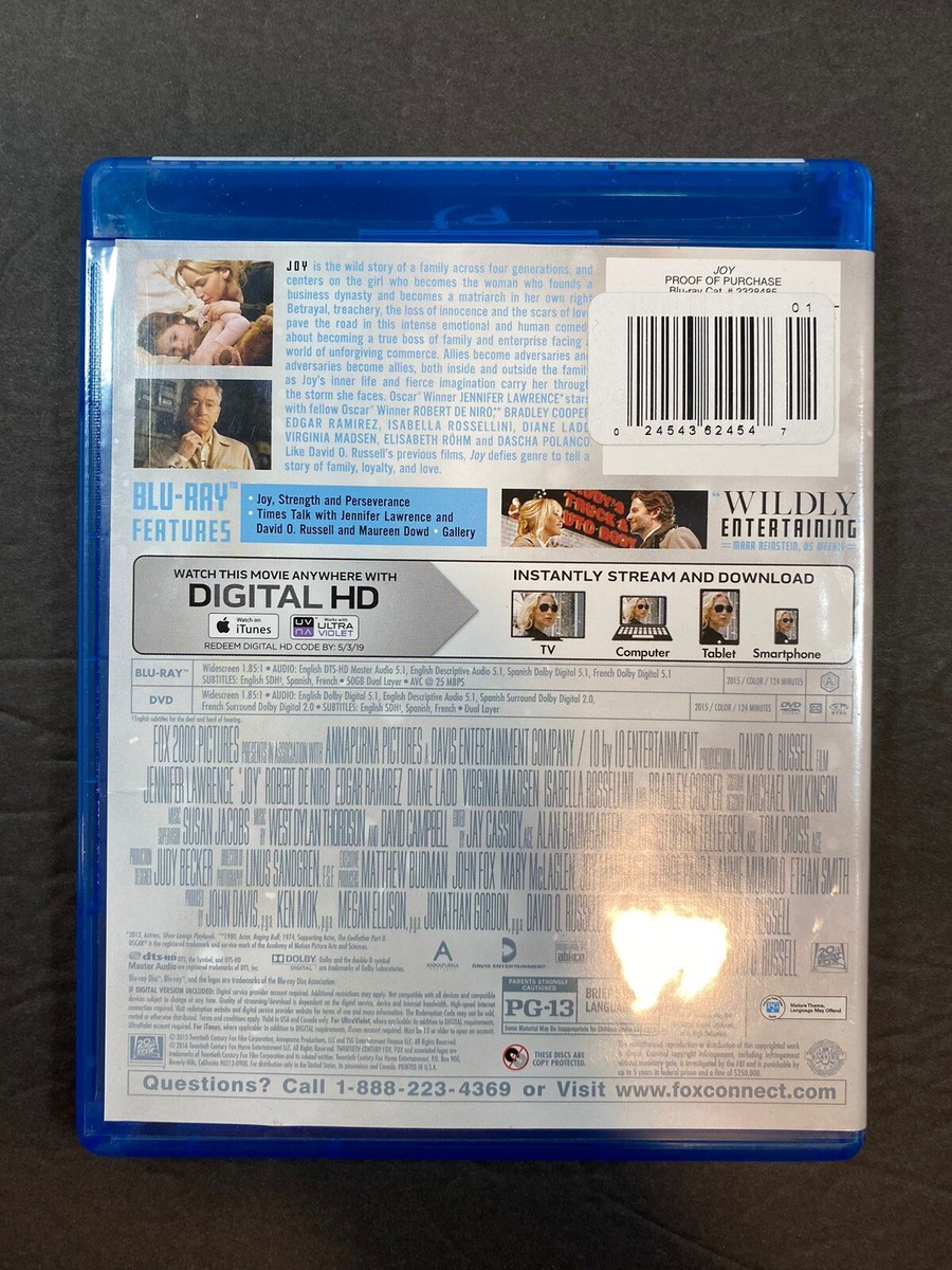Joy *****Blu-Ray+DIGITAL****LIKE NEW | eBay