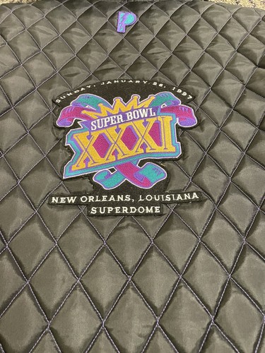 1997 SUPERBOWL XXXI FOOT LOCKER PRO PLAYER QUILTED JACKET (SIZE LARGE) - Picture 6 of 6