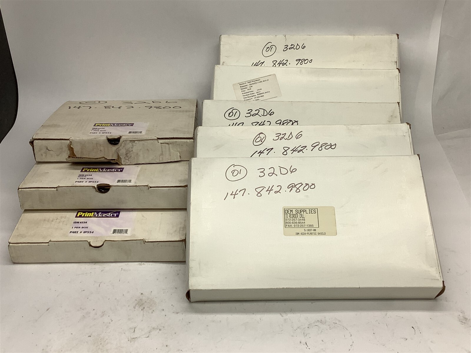 NEW OLD STOCK LOT OF 8 IBM 4224 RIBBONS 1040440 F1