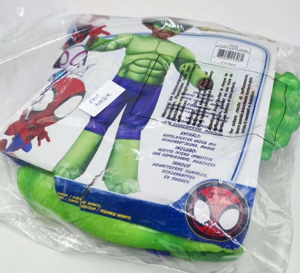 Hulk Kostüm Rubie’s Marvel Spidey und seine erstaunlichen Freunde XS 702737 - Bild 3 von 4