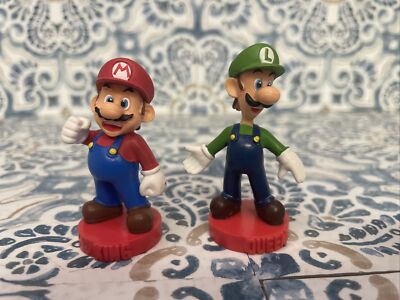 Mario and Luigi Chess Replacement Pieces or Cake Topper King and Queen