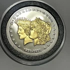 Double Liberty 24k Gold Gilded 1/2 Troy Oz .999 Fine Silver Coin Round
