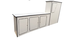 Transit Custom Campervan Camper Van Kitchen Furniture Unit pod White STD LWB