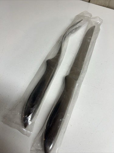 Unbranded Stainless Steel Serving Carving Set Of Two Knife 13.5” Fork 11.5” - Picture 8 of 8