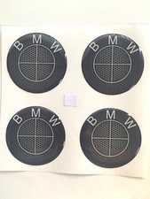 4 x BMW Silicon Emblem Aufkleber für Radkappen Nabendeckel Epoxidharz Logo