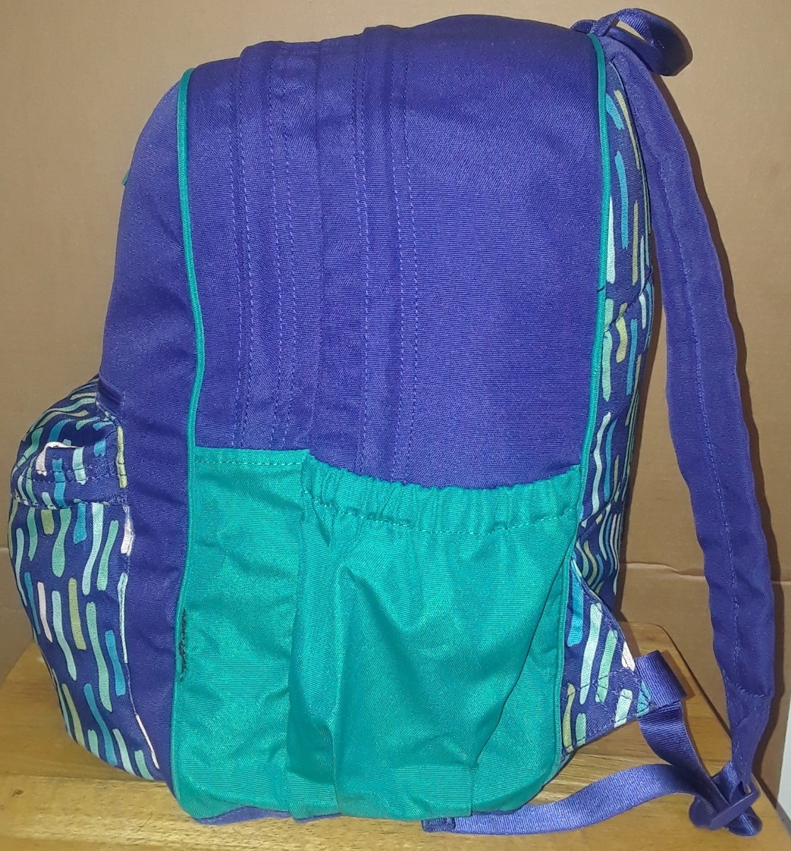 Vera Bradley Large Colorblock Backpack Katalina Showers | eBay display picture 2