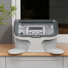 14W Dental LED Dust Box Sandblasting Dust Cover Collector Vacuum Cleaner JT-69