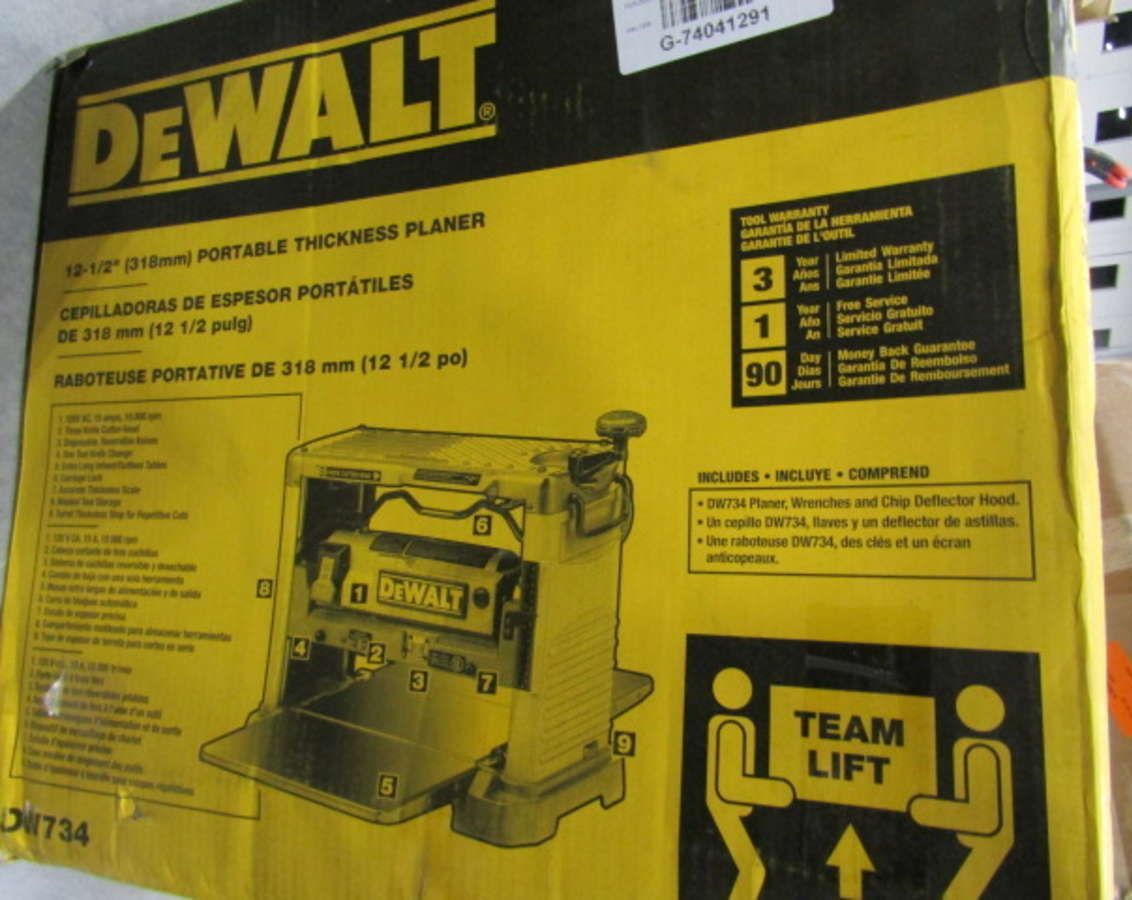 DeWalt 15Amp 121/2" Portable Thickness Planer DW734 28875207348 eBay