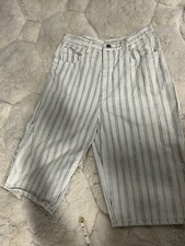 Vintage White Stripped Shorts