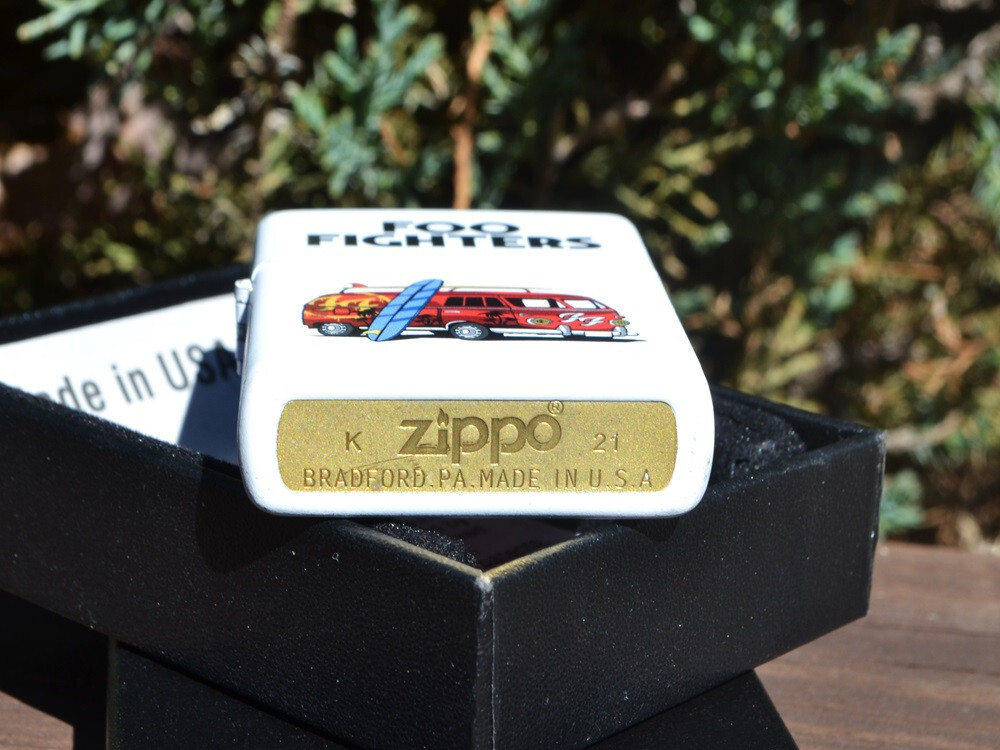 Foo Fighters Camper Van Zippo Lighter - VW Kombi Bus - Nirvana