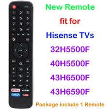 Remote Control fit for Hisense SMART TV 32H5500F, 40H5500F, 43H6500F, 43H6590F
