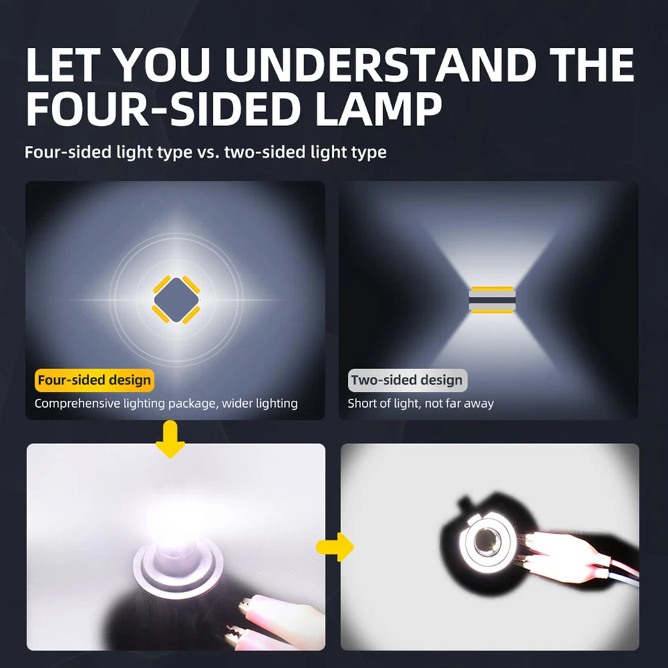 For Dodge Ram 1500 2009 3 Pairs 6000K 9005+9006+H11 Headlight Fog Light Bulb - Image 2 of 4