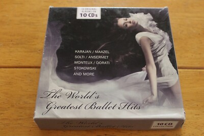 THE WORLD'S GREATEST BALLET HITS (10 CD BOX SET) ***DISCS VG / DAMAGED BOX***
