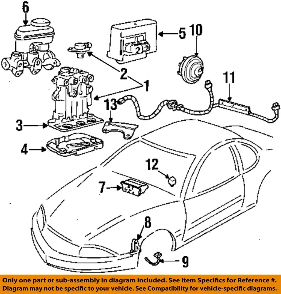 Cilindro maestro de freno usado se adapta a: Buick Skylark 1993 grado A Foto 3 de 4