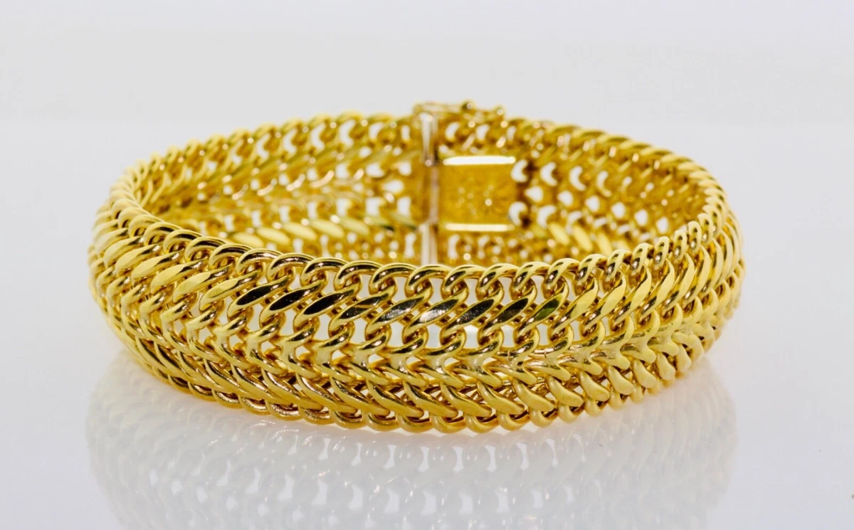 14k gold mesh bracelet outlet