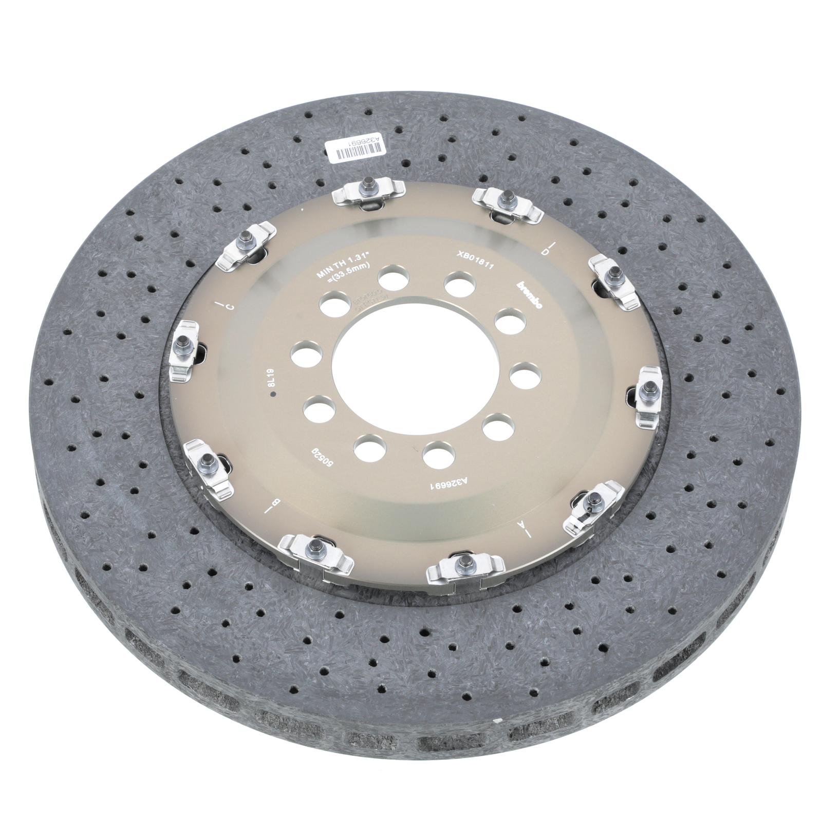 GENUINE FERRARI 458 Challenge BREMBO Vented Rear Brake Disc OEM NEW 271703