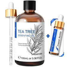 Tea Tree Oil for Nail/Hair growth, can be added to Shampoo/Body wash,3.38 fl. oz