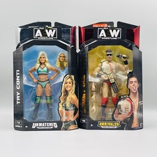 AEW Sammy Guevara Exclusive & Tay Conti Action Figures Unrivaled Unmatched