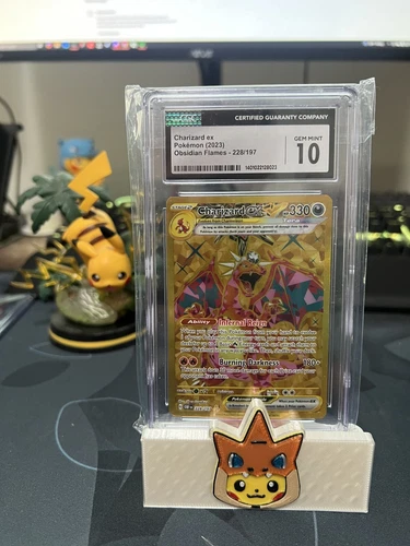 Charizard ex 228/197 Sv03: Obsidian Flames Holo Gem Mint CGC 10