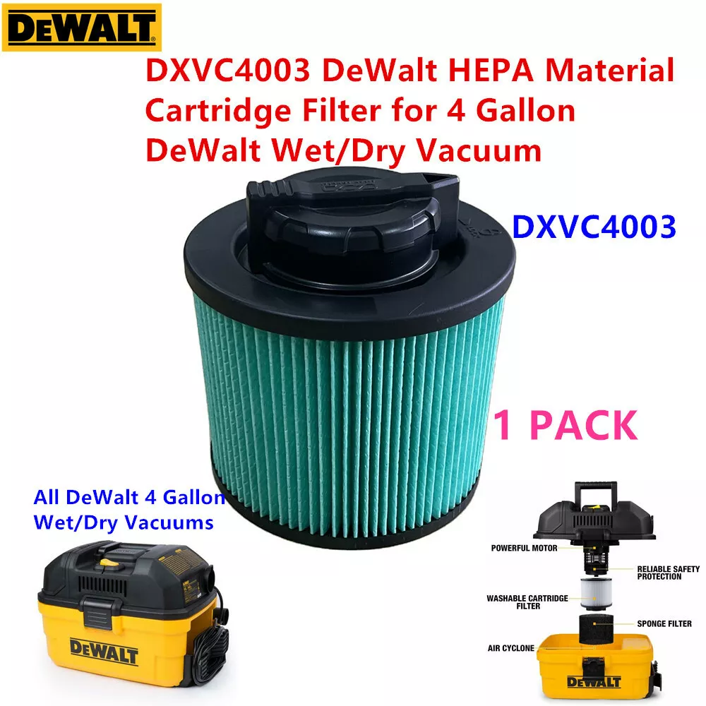 Dewalt 4 gallon wet dry vac outlet