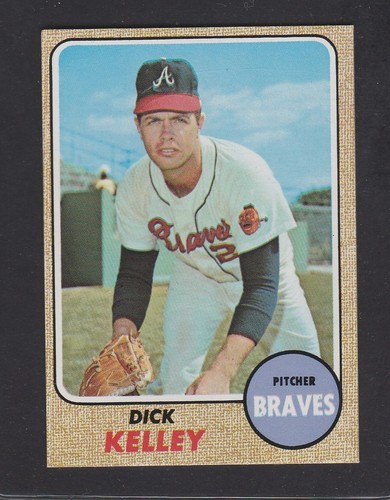 1968  TOPPS  BASEBALL  # 203  DICK KELLEY  EX-MT+   INV A1620 - Afbeelding 1 van 2