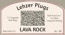 New 1/4" Trex "Lava Rock" Plugs for Composite Decking
