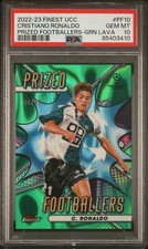 2022-23 Finest UCC Cristiano Ronaldo - Prized Footballers Green Lava /99 PSA 10