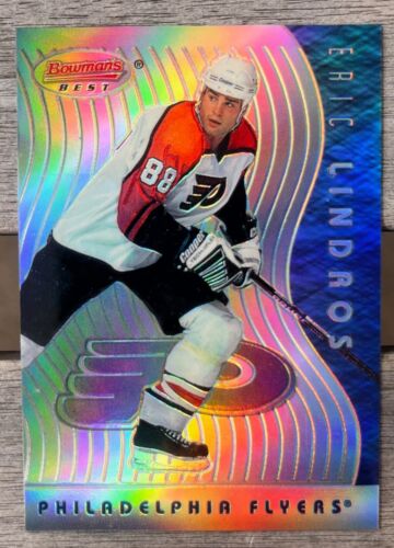 1995-96 Bowman Bowman's Best Refractor #BB3 ERIC LINDROS Philadelphia Flyers