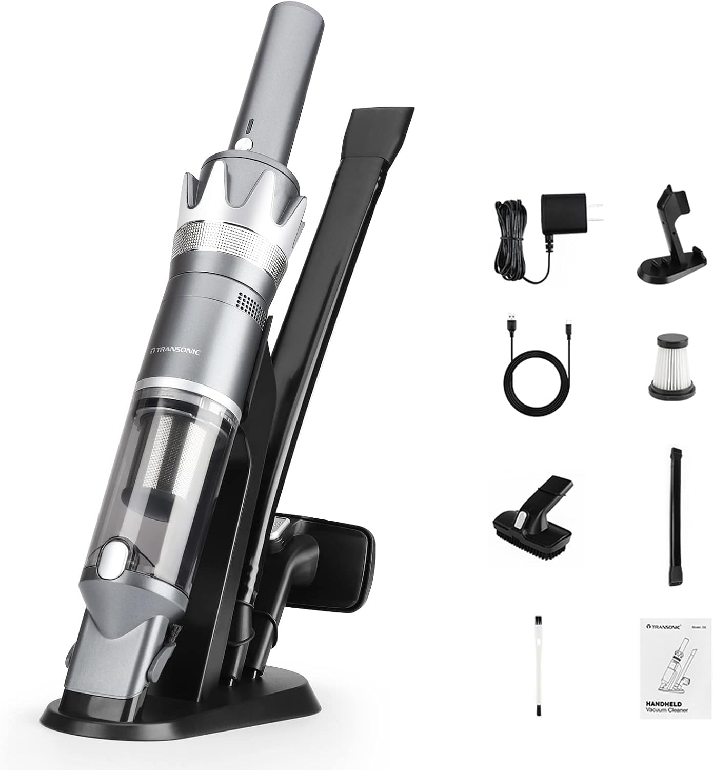 Transonic Handheld Vacuum Cordless Portable Vacuum Cleaner with Fast Charging Do