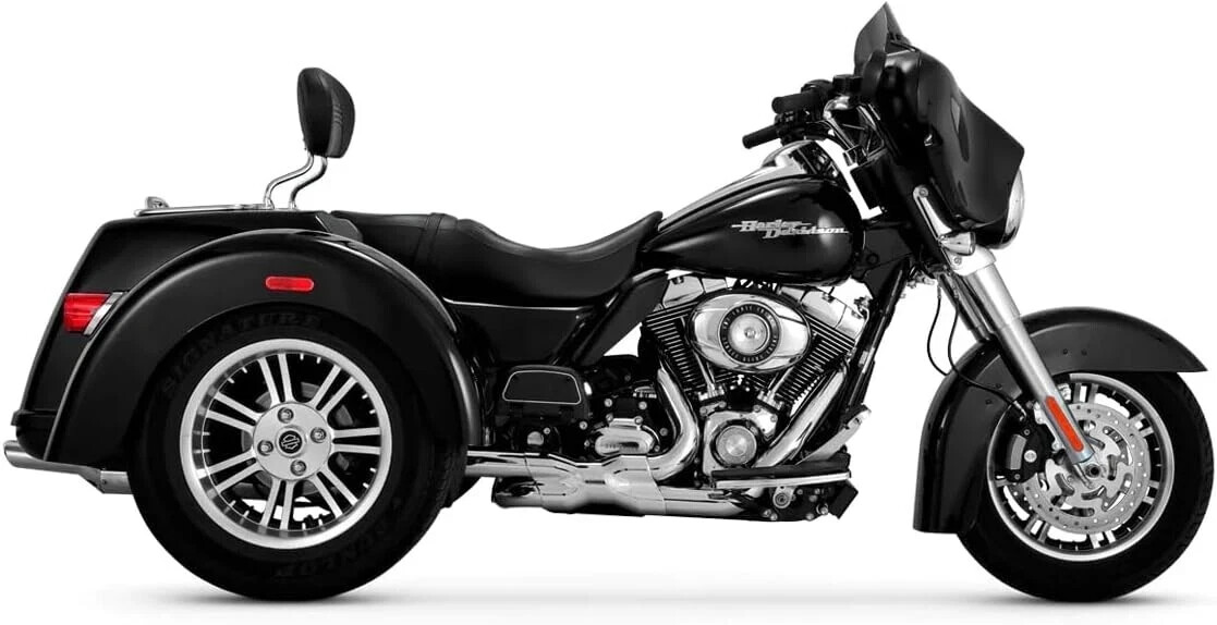 Vance Hines 16789 Trike Deluxe Slip-On Mufflers, Chrome for