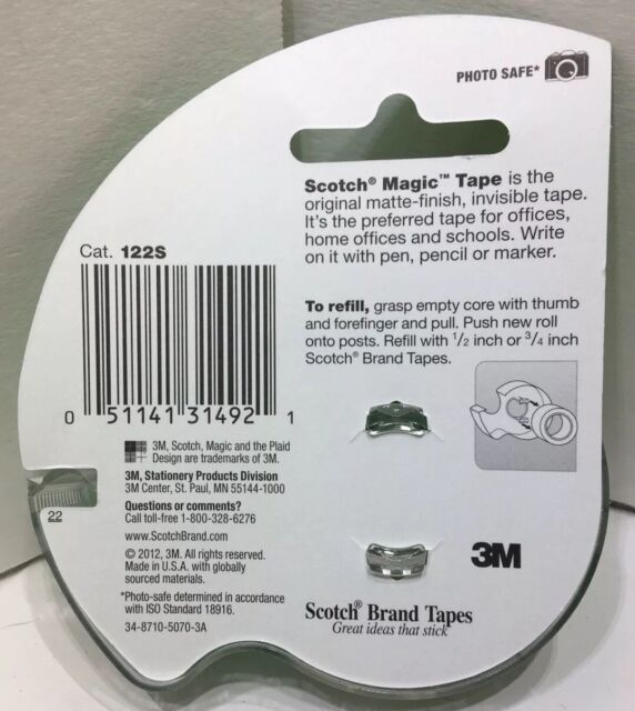 3m Scotch Magic Tape in Handheld Dispenser 3/4