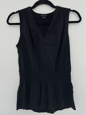 Theory Black Peplum Tank Size S Style Jemda_crunch
