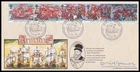 LORD LEWIN Signed 1988 GB The Armada 1588 400th Anniversary Bradbury FDC