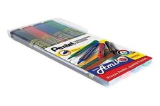 Pentel N850 Black,Blue,Green,Red 4pcs Permanent Marker Pens Black,Blue,Green,Re