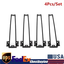 13.85" H Universal Hairpin Table Legs Heavy Duty Metal Coffee Table Legs 4pcs