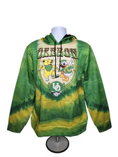 Oregon DUCKS Football GRATEFUL DUCK Pullover HOODIE   Men's L