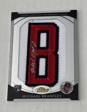 Michael Brantley 2010 Topps Finest Rookie Auto Letter B Patch /134 Indians Card