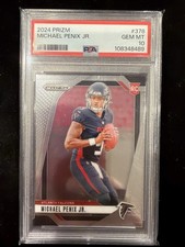 2024 Prizm Michael Penix Jr RC PSA 10 #378 Rookie Atlanta Falcons