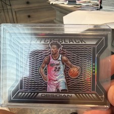 Jimmy Butler 2020-2021 Obsidian Pitch Black Electric Etch  Purple /75