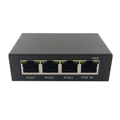 4 Port Gigabit POE Extender 100/1000M Netzwerk  Extender IEEE802.3Af/ Plug&7398