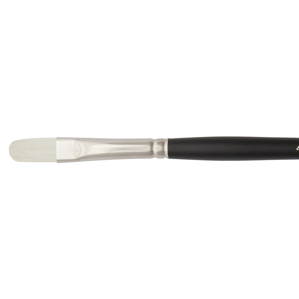 Jackson's : Akoya : White Synthetic Bristle Hair Brush : Filbert : No.4 : Sam...