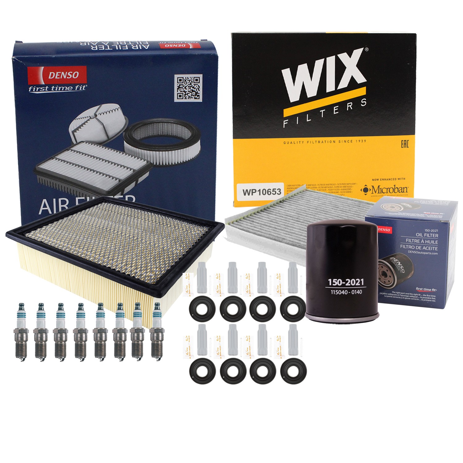 Denso Tune Up Kit NGK 8 Spark Plugs  Boots Kit for Ford F-150 5.0 V8 Vin F 2017