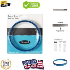 Bi-Metal 80" Long, 1/2" Wide, 0.025" Thick Bandsaw Blades for Cutting Stainle...