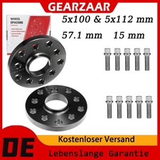 Spurplatten Spurverbreiterung Distanzscheiben 2x15mm 5x100 & 5x112 Für Vw Audi