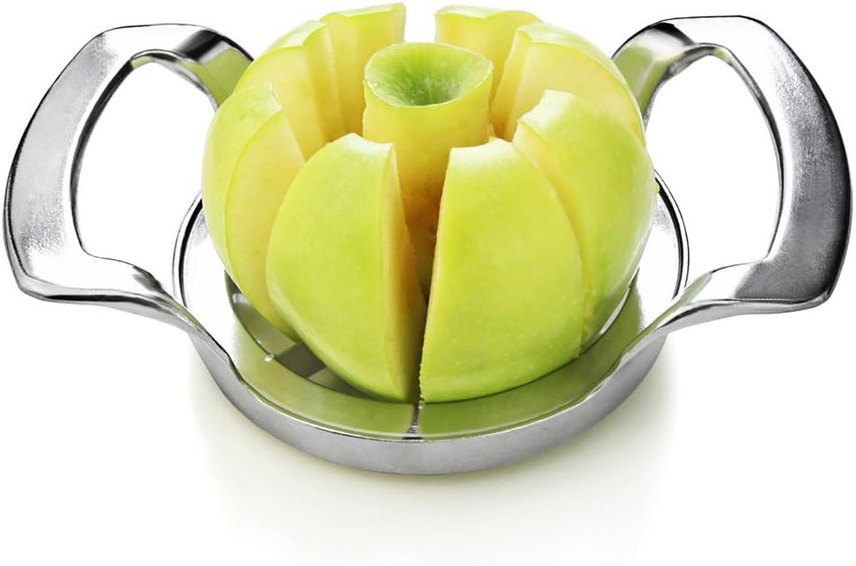 Heavy Duty Commercial Apple Corer and Divider, Silver, Powder Coating