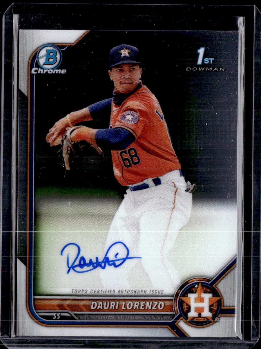 2022 Bowman #CPA-DLZ Dauri Lorenzo Chrome Prospects Autographs