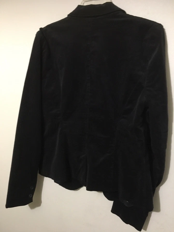 Chaqueta Blazer Calvin Klein Jeans Negra Pana Un Botón Talla L Totalmente Nueva Foto 2 de 4